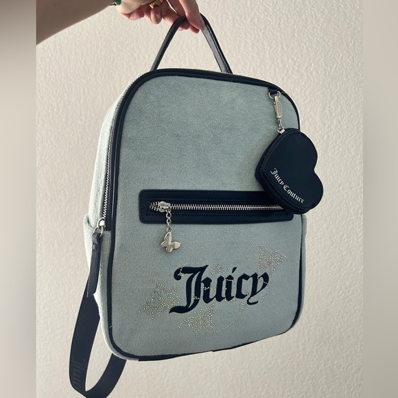 Juicy Couture Mint Backpack w/ Heart Coin Pouch, Exclusive- NWT - Picture 14 of 14